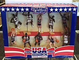 The 1992 united states men's olympic basketball team, nicknamed the dream team, was the first american olympic team to feature active professional players from the national basketball association (nba). 1992 Usa Olympic Basketball Dream Team Usa Olympic Basketball Starting Lineup Figures