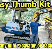 DIY Manual thumb kit for any smaller backhoe or excavator