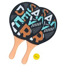 Hard bats were initially used by everyone, and were wielded particularly successfully by the hungarian and english players who dominated the world table tennis championship for the first 25 years. Beach Tennis Bat Set Woody Sand Oro Decathlon