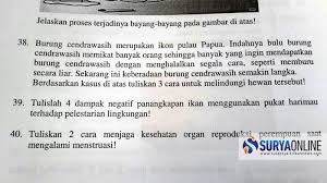 Maybe you would like to learn more about one of these? Ini Tanggapan Dinas Pendidikan Tentang Soal Ujian Sd Yang Dinilai Seronok Surya