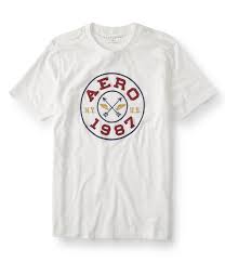Aeropostale Mens 1987 Circle Graphic T Shirt 102 M