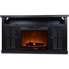 70 Inch Black Fireplace Tv Stand D Eacute Cor Flame Monarch 56 Media Fireplace For Tvs Up To 65 Black Media Fireplace Fireplace Electric Fireplace Tv Stand