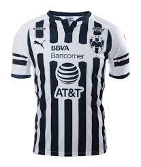 Descargar fondos de pantalla monterrey fc, 4k, mexicana de fútbol del club, emblema, logotipo, un cartel, de fútbol, de la primera división. Rayados Monterrey 2018 19 Home Kit