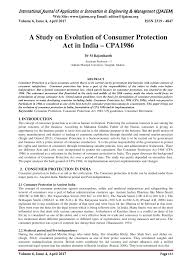 Check spelling or type a new query. Pdf A Study On Evolution Of Consumer Protection Act In India Cpa1986