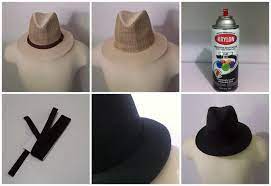Studs And Buttonholes Made Hat Straw Hat Diy Painted Hats Hats