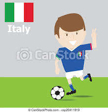 De club fiorentina florence een italiaanse voetbalclub, die speelt in het stadio artemio franchi in florence (firenze). Voetbal Italie Schattig Player Flag Illustratie Italie Speler Eps Voetbal Vector 10 Nationale Canstock