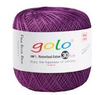 Amazon.com: golo Crochet Thread Size 30 Colored Yarn Purple ...