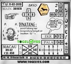 Togelyes Com On Twitter Prediksi Togel Yes Keluaran Sydney Senin 11 Febuari 2019 Https T Co Hz7cvs7rgd
