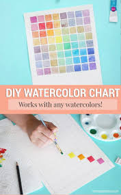 How To Make A Watercolor Chart For Mixing Paint Beautiful