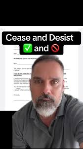 Cease and Desist Defamation Law by Mike