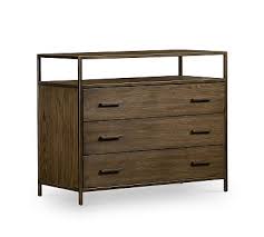 Oak modern beds, bed cabin beds bases. Modern Oak 6 Drawer Wide Dresser Pottery Barn