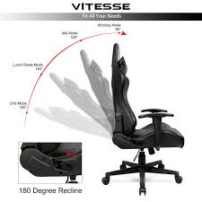 Gaming Office Chair Ergonomic Desk Chair High Back Racing Computer Chair Swivel Executive Chair With Lumbar Supp Modern Office Chair Chair Ergonomic Desk Chair