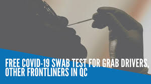 Free Covid 19 Swab Test For Grab Drivers Other Frontliners In Qc Youtube