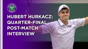 Wimbledon 2021 on the bbc. Hubert Hurkacz Quarter Final Post Match Interview Wimbledon 2021 Youtube