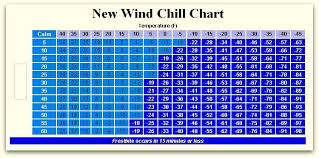 43 expert wind chil chart