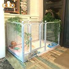 Hi, there whilst you are researching for dog fencing ideas you will see there are many different types of dog fencing from standard fencing to electronic. Indoor Dog Fence Dog Fence Indoor Dog Fence Indoor Large Dog Golden Retriever Dog Fence Medium Dog Pet Teddy Dog Fenc Wooden Fence Modern Fence Backyard Fences