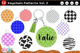 Download Keychain Pattern Vol 2 Svg File For Crafter 1228383 Cut Files Design Bundles