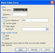 Let's take a closer look on how we can customize the index style. Cross Referencing Index Entries Microsoft Word