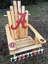 University Of Alabama Custom Adirondack Chair Rolltide Adirondack Chair Outdoor Chairs Indoor Patio