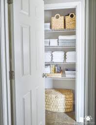 Practical Bathroom Organization Ideas For Real Life Not Just Hgtv Bathroom Linen Closet Bathroom Linen Cabinet Bathroom Closet