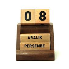 Ahsap Masa Takvimi Ahsap Masa Mumluklar Oyuncak