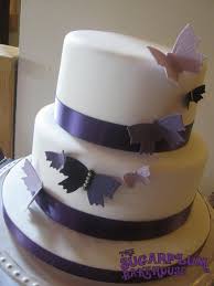 Simple 2 Tier Butterfly Wedding Cake Butterfly Wedding Cake Spring Wedding Cake Wedding Cakes