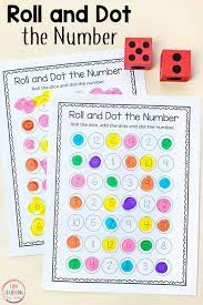 Roll And Dot The Number Math Activity Preschool Math Games Math Activities Preschool Preschool Fun