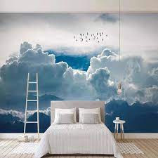 The cloud wall decals come in a variety of sizes to make it easy to create the effect you want, either a cute and adorable bedroom for your baby, or a whimsical dreamy wall full of clouds for your daughter. Custom Mural Wallpaper Modern Abstract Sky Clouds Photo Wall Painting Living Room Bedroom Self Adhesive Waterproof Home Decor Wallpapers Aliexpress