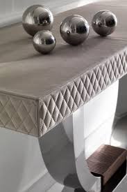 Modern Nubuck Leather Console Table Juliettes Interiors Leather Console Table Modern Console Tables Industrial Style Table