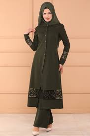 Kombin Lazer Kesim 2 Li Kombin Asm2081 Haki Muslim Fashion Outfits Dress Clothes For Women Indian Fashion Dresses