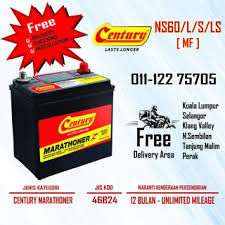 Kereta tak boleh nak start?masalah bateri kereta? 46b24l Ns60ls Lst Century Mf12 Heavy Duty Car Battery Bateri Kereta Waja Vios Civic Almera Iswara Hrv Accord Shopee Malaysia