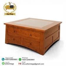 Meja minimalis ruang tamu dengan fitur tambahan Jual Mebel Jati Minimalis Murah Terbaru Meja Tamu Jati Minimalis Timika Mebel Meja Minimalis