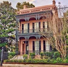 Handsome Brick Home With Ironwork Porches Belle Maison Maison Ideale Maison Style