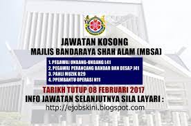 We did not find results for: Jawatan Kosong Majlis Bandaraya Shah Alam Mbsa 08 Februari 2017