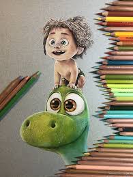 Colored Pencil Drawing By Me No Filter Gooddinosaur Colorful Drawings Disney Art Drawings Disney Drawings