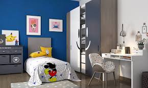 Blue grey home color decor idea. A Guide To Kids Room Colour Combinations Design Cafe