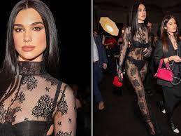 Dua Lipa stuns in see-through sheer lace dress at Milan Fashion Week show -  Irish Mirror Online