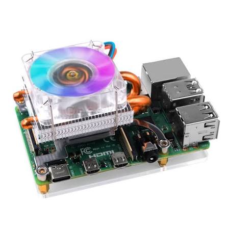 RGB Cooling Fan for Raspberry Pi 4B 3B+ 3B
