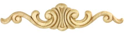 We offer an extensive selection of wood onlays. Birch Wood Applique Wavy Decorative Crown 8 1 4 X 2