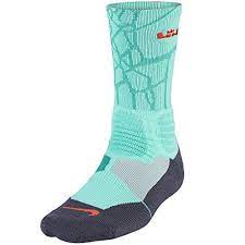 Nike Lebron James Hyper Elite Crew Turq Green Socks Sx4885 388 Nike Nike Elite Socks Elite Socks Nike Socks