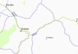Artvin, artvin merkez, artvin, turcija kartē, kur tas atrodas. Michelin Landkarte Sakalar Stadtplan Sakalar Viamichelin