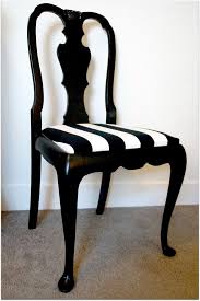 Only 2 Available These Classic Vintage Chairs Have Been Freshly Finished In Satin Black The Newly Striped Dining Chairs Dining Chairs French Dining Chairs