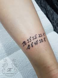 Tatuaj Coordonate Thtattoo Coordinates Tattoo Lettering Tattoos Tatuajebucuresti Salontatuajebucuresti Tattoo Salon Tattoos Tattoo Quotes