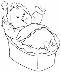A family at the temple. Baby In A Manger Coloring Page Coloring Sun