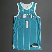 Can lamelo please have #1?!? Malik Monk Charlotte Hornets Game Worn Icon Edition Jersey Dressed Did Not Play Dnp Nba Auctions