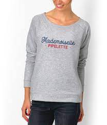 Check spelling or type a new query. Sweat Shirt Gris Pour Femme A Texte Mademoiselle Pipelette Coup De Coeur Mode 2021