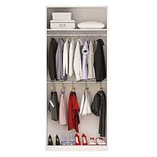 Penderie 100cm Blanche Avec 2 Tringles Et 1 Etagere Penderie Armoire Penderie Penderie Souple