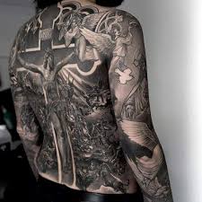 A bunch of religious christian tattoo designs in one. Top 73 Religious Sleeve Tattoo Ideas 2021 Inspiration Guide