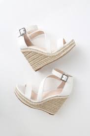 Black And White Espadrille Wedges Fiona White Nubuck Espadrille Wedges In 2020 White Espadrille Wedges Espadrilles Wedges Summer Shoes Wedges