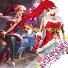 リーグオブレジェンド ジンクス コスプレ衣装 スキン やんちゃなエルフ lol jinx クリスマス コスチューム コスプレ 衣装 クリスマス コスプレ コスプレ